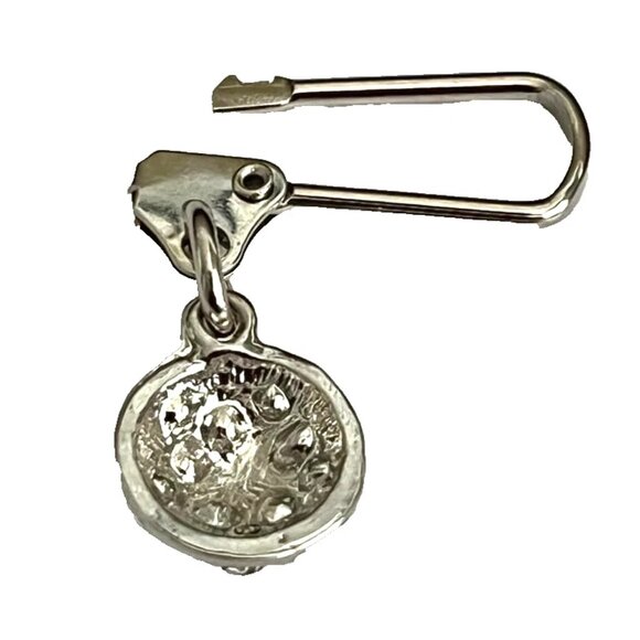 Crystal Soccer Ball Zipper Pull Purse Backpack Bag Charm Silver Tone Enamel - Picture 4 of 6